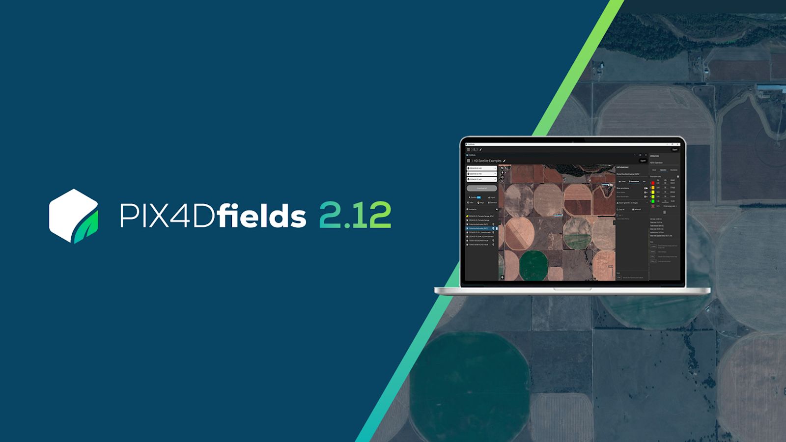 Масштабне оновлення PiX4Dfields 2.12: отримуйте доступ до супутникових даних з точністю до 30 см/пікс