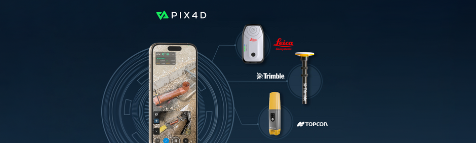 Pix4D інтегрувався з Торсоn, Trimble та Leica